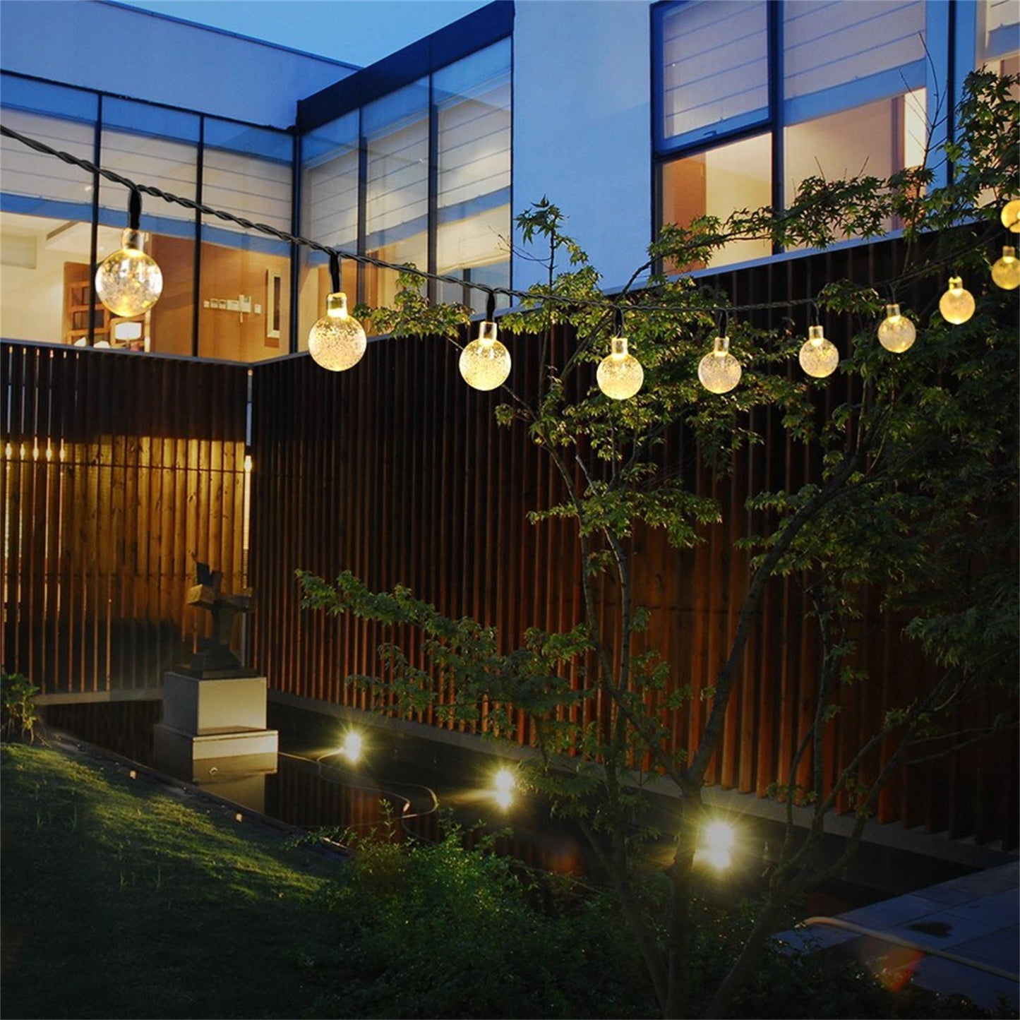 Solar Bubble Balls String Lights