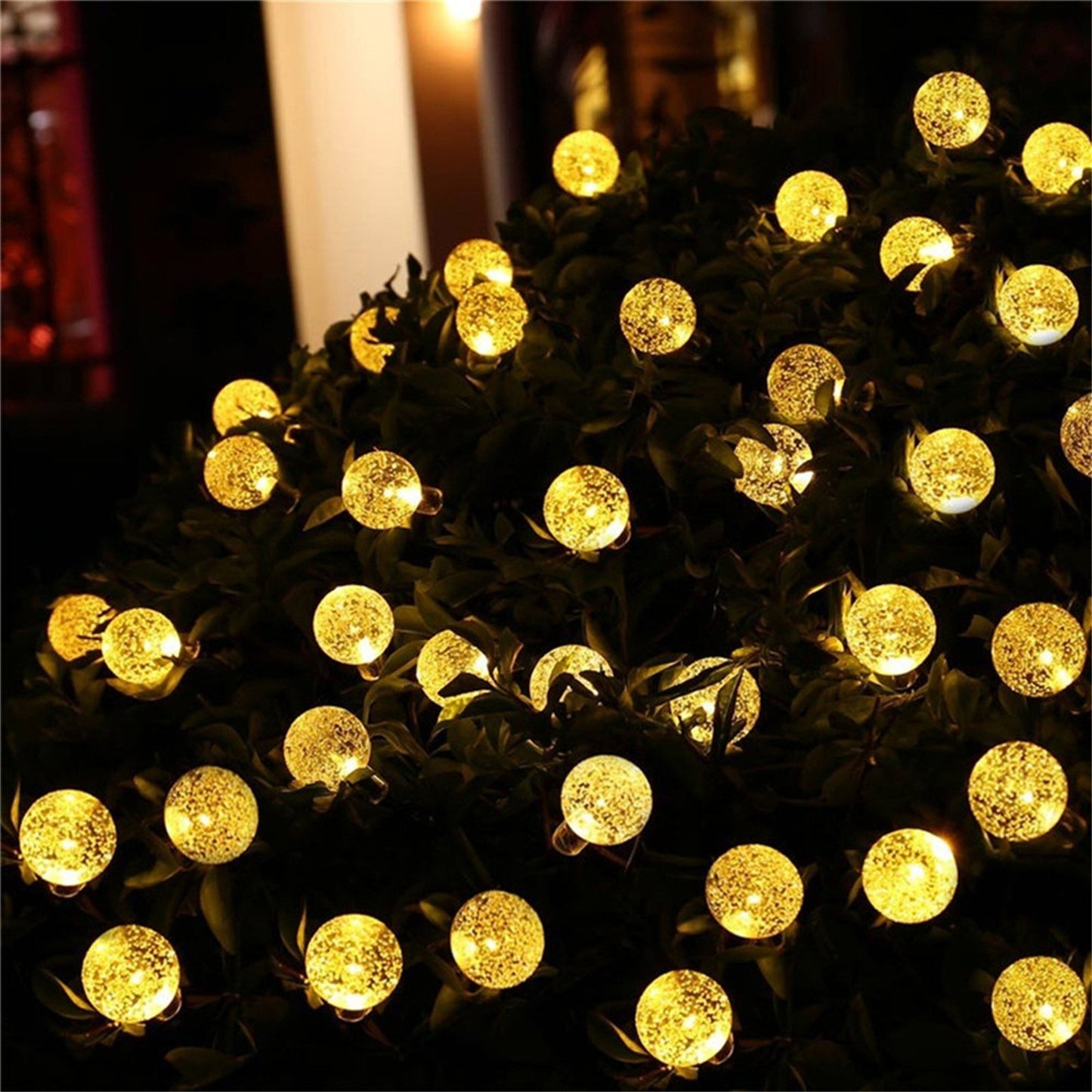 Solar Bubble Balls String Lights