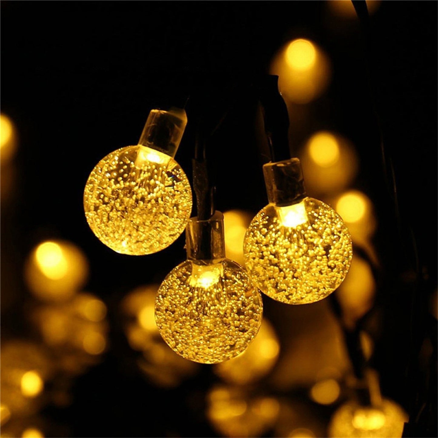 Solar Bubble Balls String Lights