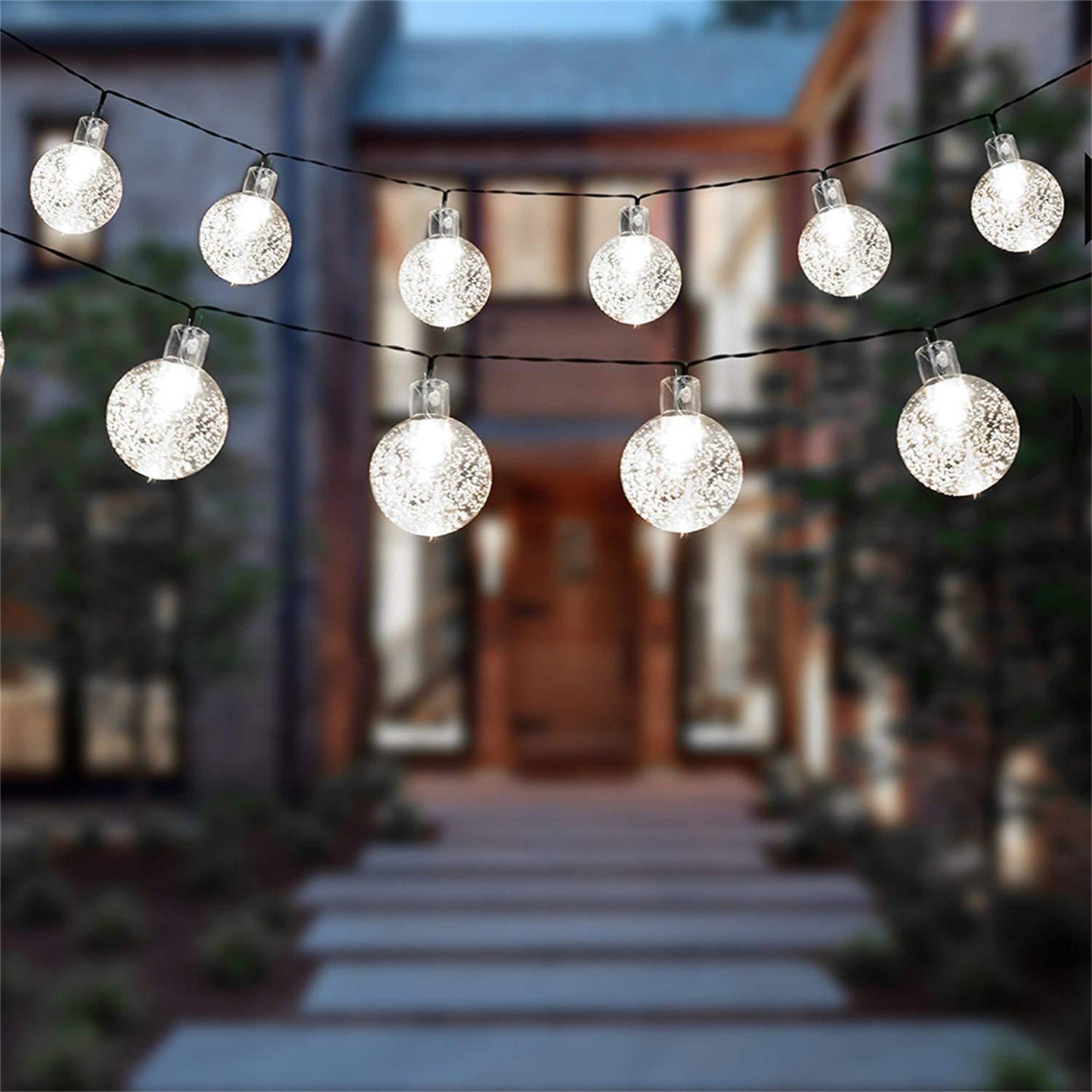 Solar Bubble Balls String Lights