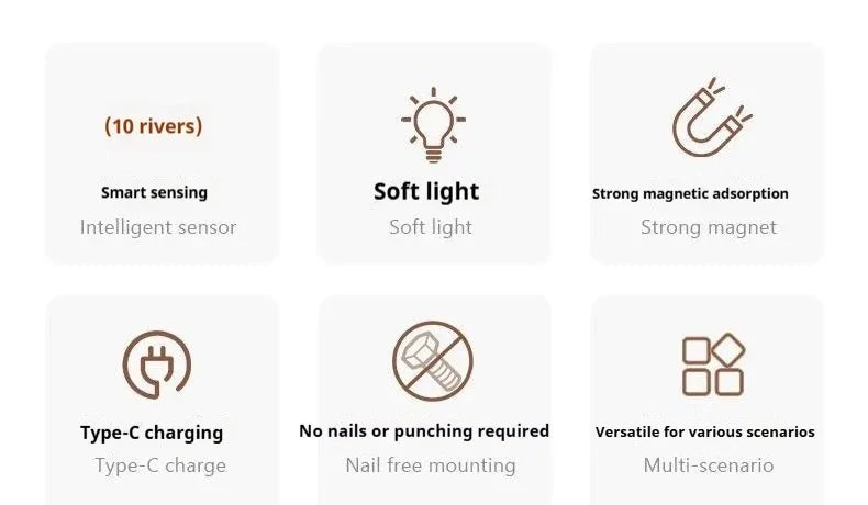 Magnetic wall light