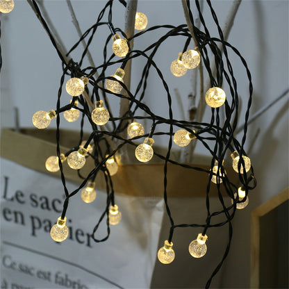 Solar Bubble Balls String Lights