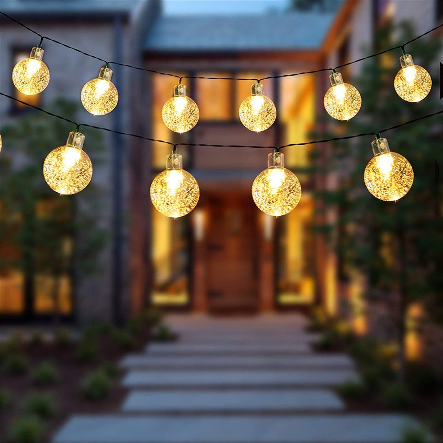 Solar Bubble Balls String Lights