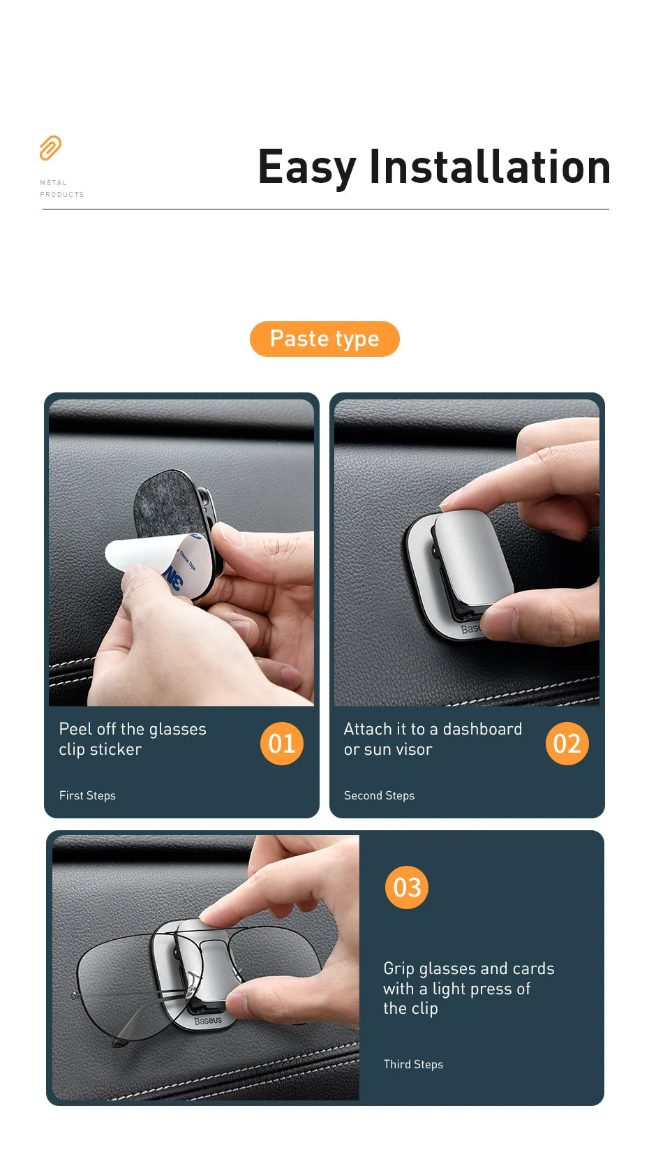 Baseus Car Eyeglass Holder