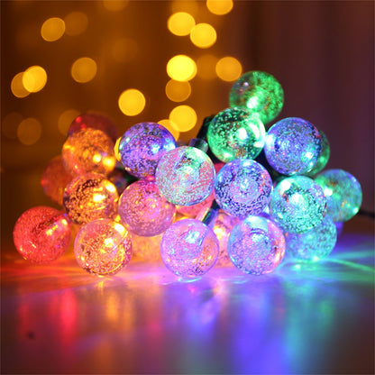 Solar Bubble Balls String Lights