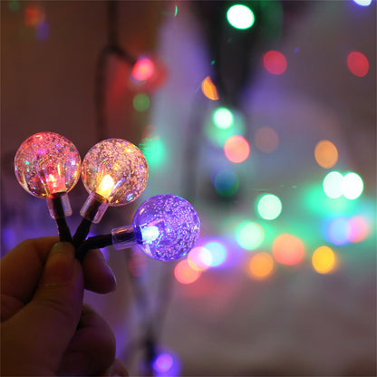 Solar Bubble Balls String Lights