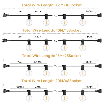 Shatterproof G40 Light Decor
