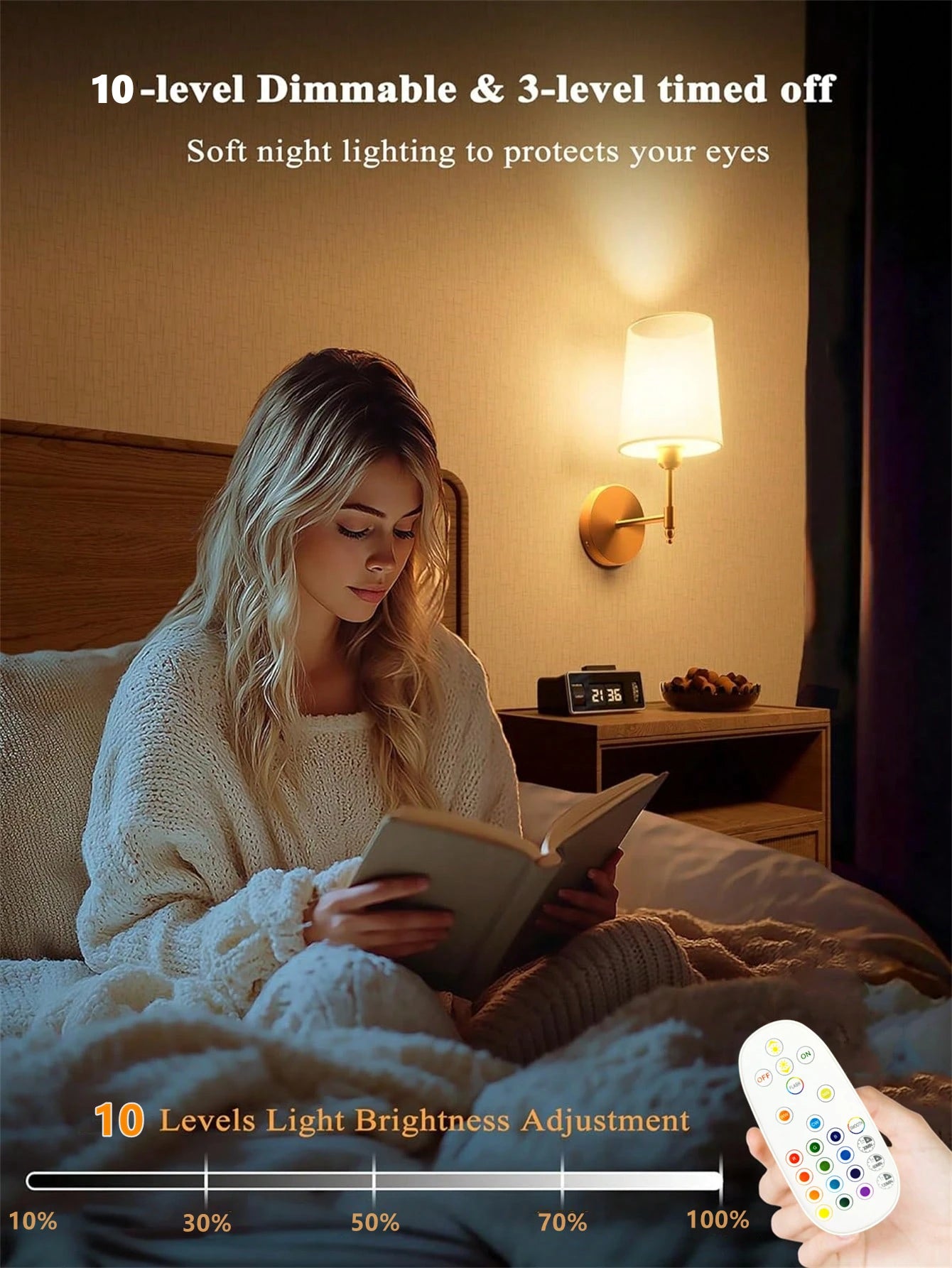 15 Colors Wireless Wall Lamp