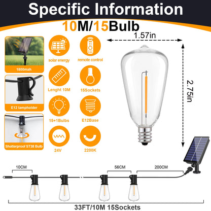 Solar Globe G40 Patio Light
