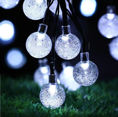 Solar Bubble Balls String Lights