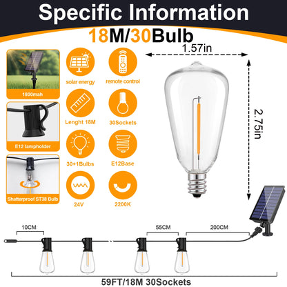 Solar Globe G40 Patio Light