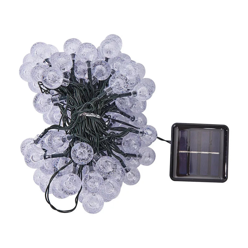 Solar Bubble Balls String Lights